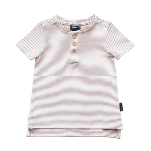 Croft Organic Henley T-Shirt - Short Sleeve